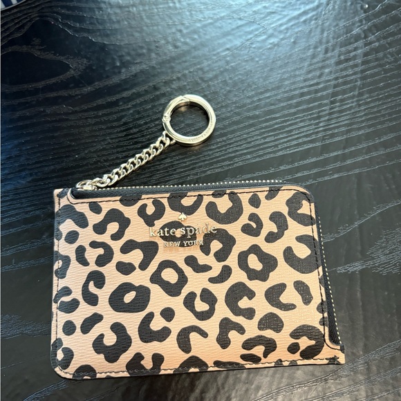 Kate Spade Tan and Black Leopard Key Holder - Picture 5 of 8